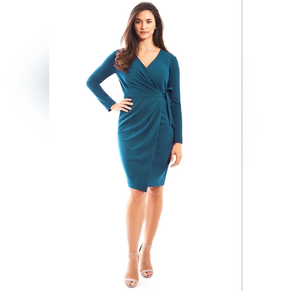 SHEIN Long Sleeve Wrap Dress